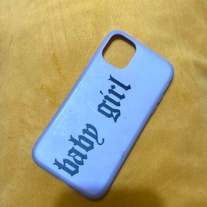 Purple baby girl Apple iPhone 11 case. Gently used